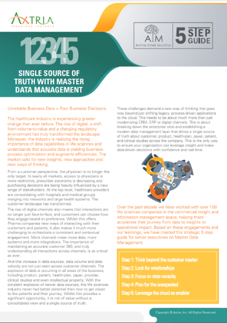 Single Source of Truth with Master Data Management - Axtria