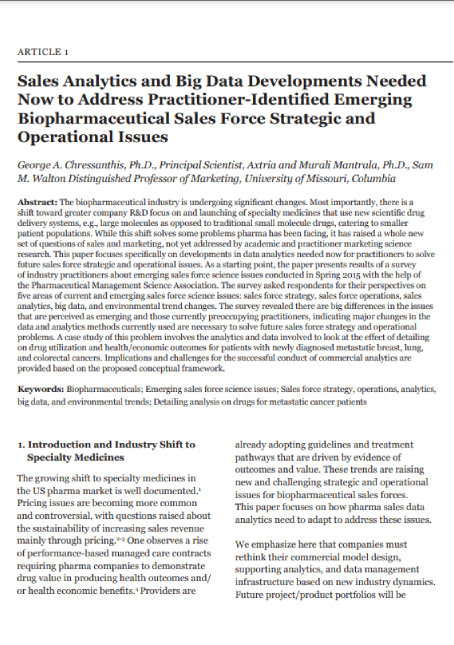 Download White Paper Sales Analytics And Big Data Developments