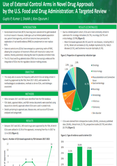 External Control Arms in FDA Drug Approvals: A Targeted Review
